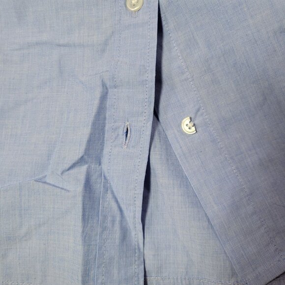 J.Crew Mens Light Blue Button-Up Long Sleeve Shirt M 100% Cotton Slim Fit - Picture 8 of 8